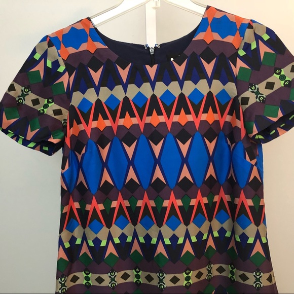 J Crew Sz 0 Silk Shift Dress - Picture 7 of 8